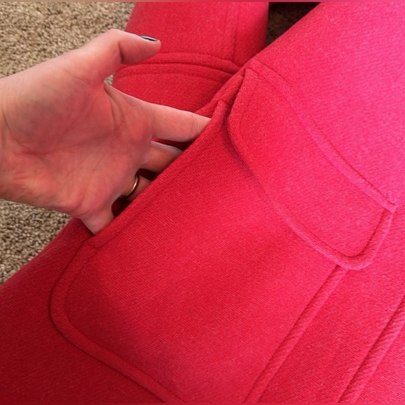 J Crew Sonia Stadium Nello Gori Swing Jacket Berry Heather - Picture 7 of 9